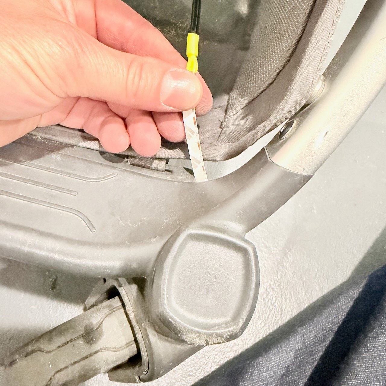 Routing front strip wire